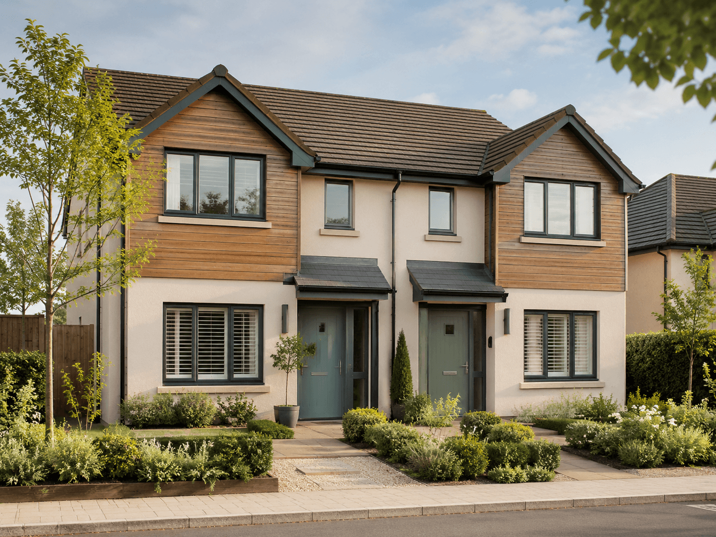 A typical semi-detached home ready to visualize