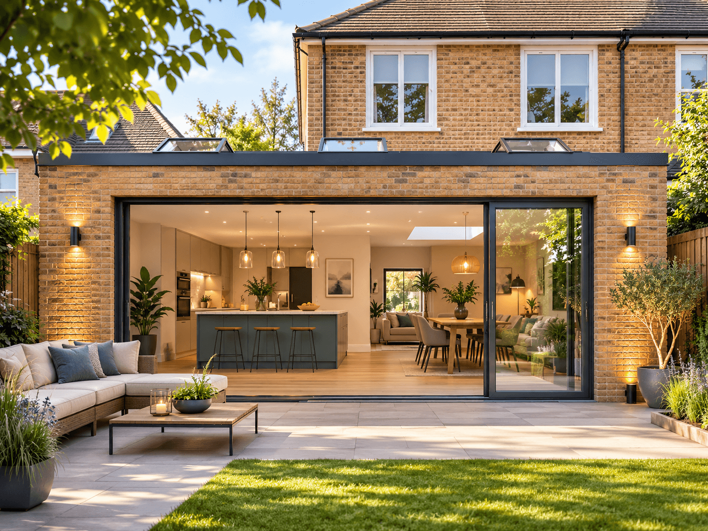 Rear extension visualization example